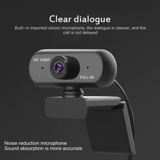 Full Hd 1080P Webcam Camera Groothoek Usb Driver-Gratis Autofocus Met Geluidsabsorptie Microfoon Voor desktop Computer