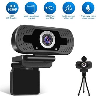 Full Hd 1080P Webcam Desktop Pc Video Calling Webcam Camera Met Microfoon Voor Pc Computer Live Video Bellen werk