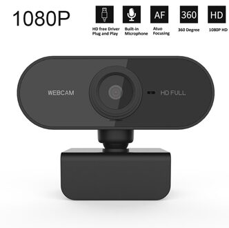 Full Hd Webcam 1080P Computer Met Microfoon Roterende Camera 'S Voor Live-uitzending Video Call Conference Werk Pc Web Camera Webcam-1080