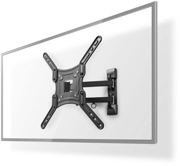 Full Motion TV Wall Mount | 23-55 | Max 30 kg | 3 Pivot Points TV beugel Zwart