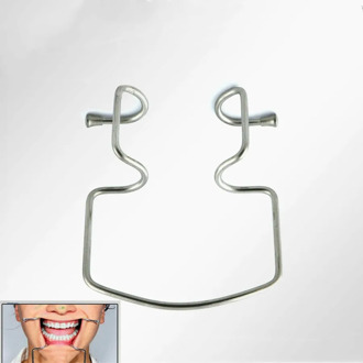 Full Mouth Retractor Dental Retractor Mouth Gag Oral Care Mouth Opener Stainless Steel Dental Teeth Whitening Tool Medium Size