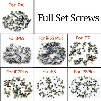 Full Set Screw with 2 Bottom Dock for iPhone 6s 6s plus Screws X 7 8 plus Repair Bolts Complete Kit Replacement Accessories