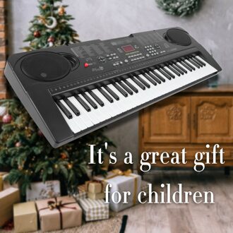 Full-Size Toetsen 61 Key Elektronische Piano Keyboard Orgel Met Micorphone Muziek Stand Voor Kids & Volwassenen