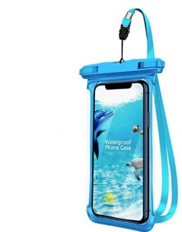 Full View Waterdichte Zwemmen Pouch Case Voor Telefoon Onderwater Sneeuw Regenwoud Transparante Dry Bag Grote Mobiele Telefoon Zak Verzegelde