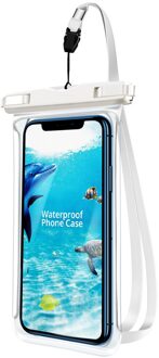 Full View Waterdichte Zwemmen Pouch Case Voor Telefoon Onderwater Sneeuw Regenwoud Transparante Dry Bag Grote Mobiele Telefoon Zak Verzegelde