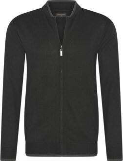 Full zip cardigan Zwart