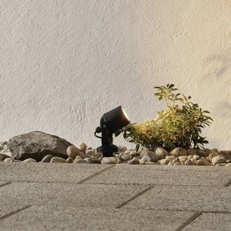 Fumagalli Aardspieslamp Minitommy 1-lamps CCT zwart/frosted zwart, gematteerd