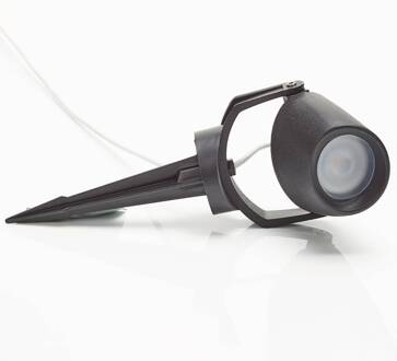 Fumagalli Aardspiesspot Minitommy-EL 1-lamp zwart/frosted zwart, gematteerd