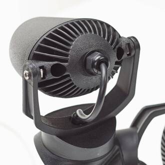 Fumagalli Aardspiesspot Minitommy-EL 2-lamp zwart/frosted zwart, gematteerd