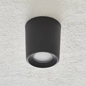 Fumagalli Downlight Livia 9,6 cm zwart/berijpte kunsthars GU10 CCT zwart, mat