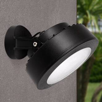 Fumagalli Opbouwspot Tommy rond zwart 1-lamps 10W CCT zwart, gematteerd