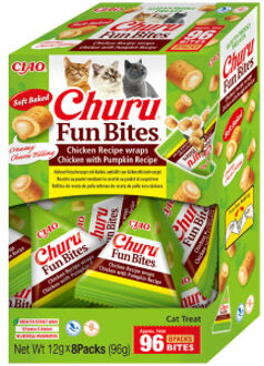 Fun Bites kip met pompoen kattensnack 16 x 12 g