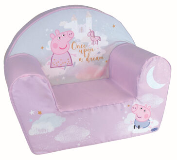 Fun HOUSE - Peppa Pig Club fauteuil - B.52 x D.33 x H.42 cm - Voor kinderen gegarandeerd Franse afkomst