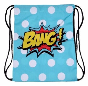 Fun rugtas pop-art motief Bang! Multi
