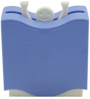 Fun Vreemde Glimlach Gezicht Tandenstoker Doos Creatieve Plastic Automatische Tandenstoker Houder Huishouden Keuken Organizer Home Decor Blauw
