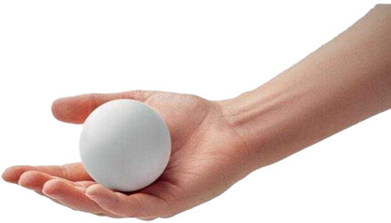 Funball rubber stuiterbal Wit - One size