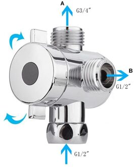 Functie Schakelaar Adapter Regelklep 3 Way Tee Connector Douchekop Omstelkraan Wc Bidet Douche Water Separator