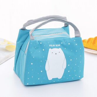 Functionele Patroon Koeler Eenhoorn Lunchbox Draagbare Geïsoleerde Canvas Lunch Tas Thermische Voedsel Picknick Lunch Tassen Voor Vrouwen Kids beer