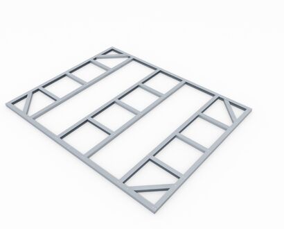 Fundering Vloerframe - Omvang 10x8 - 237x295x5cm