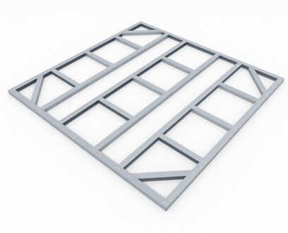 Fundering Vloerframe - Omvang 8x8 - 237x234x5cm