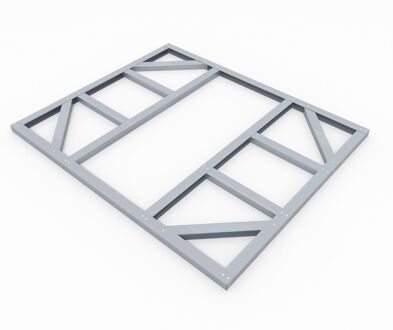 Fundering Vloerframe Tuinhuis - Omvang 6x5 - 144x171x5cm