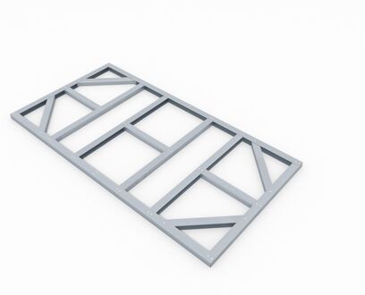 Fundering Vloerframe Tuinhuis - Omvang 8x4 - 113x234x5 Cm