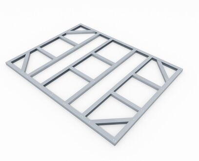 Fundering Vloerframe Tuinhuis - Omvang 8x6 - 175x234x5cm