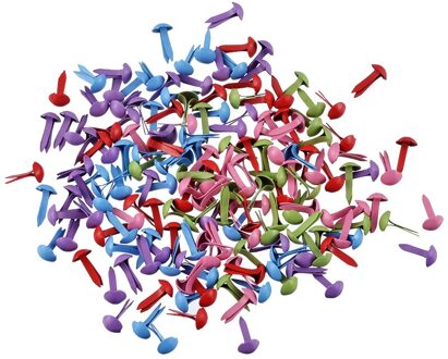 Funique 500 Pcs Gemengde Ronde Metalen Brads Scrapbooking Decoratieve Nagels Versiering Fastener Diy Ambachten Brads Metalen