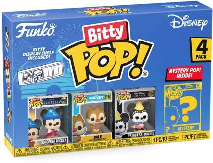 FUNKO Bitty Pop! - Disney Sorcerer Mickey 4-Pack