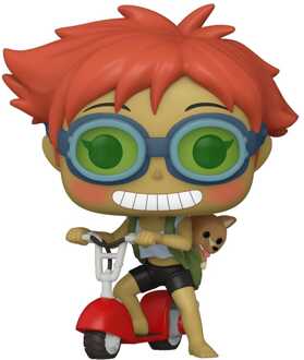 FUNKO Cowboy Bebop POP! Animation Vinyl Figure Edward on Scooter w/Ein 9 cm