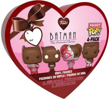 FUNKO DC Valentines Pocket POP! Vinyl Figure 4-Pack Choc 4 cm