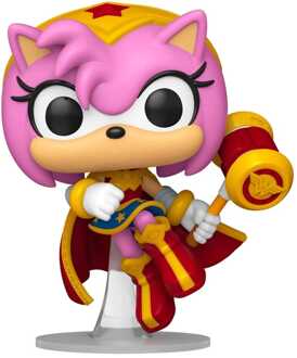 FUNKO DC x Sonic the Hedgehog POP! Heroes Vinyl Figure Amy as Wonder Woman 9 cm