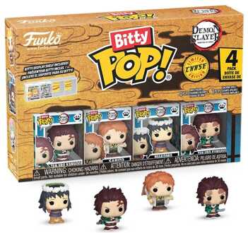 FUNKO Demon Slayer: Kimetsu no Yaiba Bitty POP! Vinyl Figure 4-Pack Tanjiro 2,5 cm