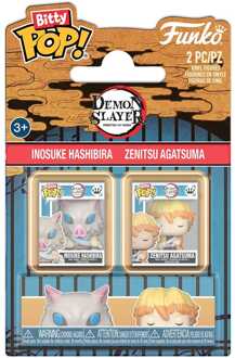 FUNKO Demon Slayer: Kimetsu no Yaiba Bitty POP! Vinyl Figures 2-Pack Inosuke & Zenitsu 2 cm