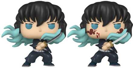 FUNKO Demon Slayer: Kimetsu no Yaiba POP! Animation Vinyl Figure Muichiro (Attack) w/CH 9 cm Assortment (6)