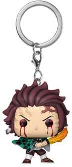 FUNKO Demon Slayer: Kimetsu no Yaiba POP! Vinyl Keychains 4 cm Tanjiro (Sun Breathing) Display (12)
