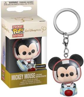FUNKO Disney 50th Anniversary Pocket POP! Vinyl Keychain 4cm Mickey Mouse at the Space Mountain Attraction