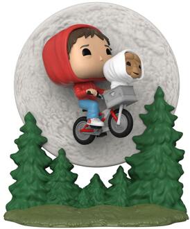 FUNKO E.T. the Extra-Terrestrial POP! Moment Vinyl Figure Elliot and ET Flying (GITD) 9 cm