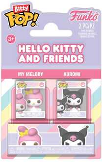 FUNKO Hello Kitty Bitty POP! Vinyl Figures 2-Pack My Melody&Kuromi 2 cm