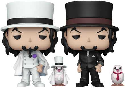 FUNKO *heo Exclusive Edition* One Piece POP!&Buddy Animation Vinyl Figures Rob Lucci with Hattori w/Chase 10 cm Assortment (6)