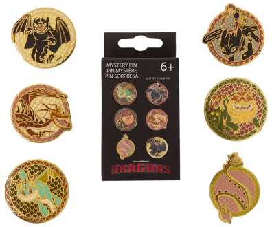 FUNKO How to train your Dragon by Loungefly Enamel Pins Blind Box Toothless Various Poses Display (12)