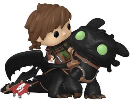 FUNKO How to Train Your Dragon POP! Rides Deluxe Vinyl Hiccup w/Toothless 9 cm