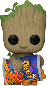 FUNKO I Am Groot POP! Vinyl Figure Groot w/Cheese Puffs 9 cm