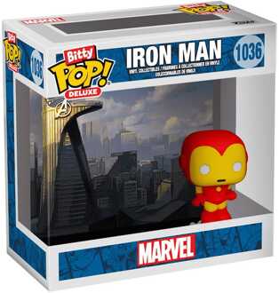 FUNKO Iron Man Bitty POP! Deluxe Vinyl Figure Iron Man(AvengerTower) Display (12) 2,5 cm
