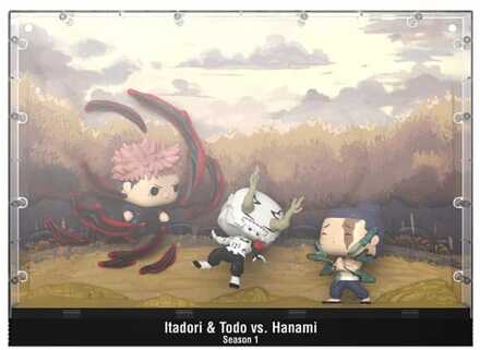 FUNKO Jujutsu Kaisen POP Moments Vinyl Figures Itadori & Todo vs Hanami 9 cm