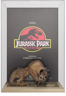 FUNKO Jurassic Park POP! Movie Poster & Figure Tyrannosaurus Rex & Velociraptor 9 cm