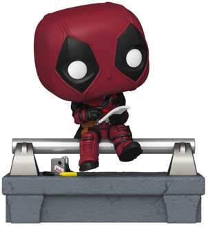 FUNKO Marvel POP! Deluxe Vinyl Figure Deadpool on Bridge 9 cm