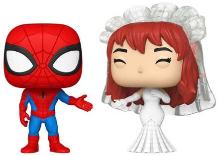 FUNKO Marvel POP! Vinyl Figures 2-Pack Superhero Couples- SM & MJ 9 cm