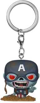 FUNKO Marvel Zombies POP! Vinyl Keychains 4 cm Captain America Display (12)