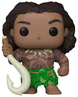FUNKO Moana 2 POP! & Buddy Vinyl Figure Maui with Fish Hook 9 cm